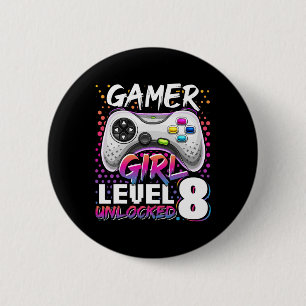 Girl Level 8 unverschlossenes Videospiel 8. Geburt Button