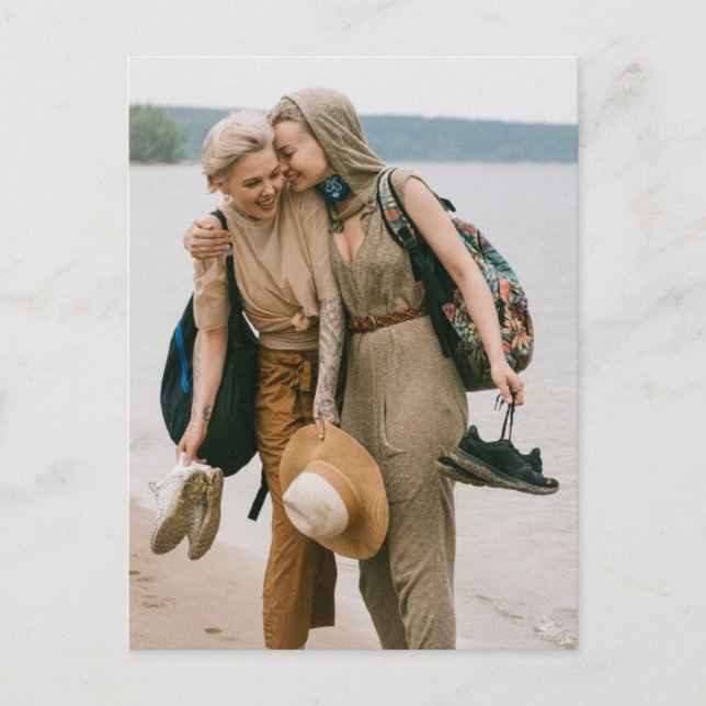 Girl Liebe Postkarte (Vorderseite)