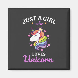 Girl Liebe Unicorn Magnet