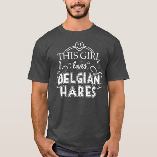 Girl Lieben Belgische Hares Kanbits Hasen T-Shirt