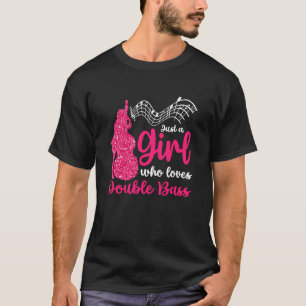 Girl Lieben Double Bass Contrabass Jazz Music T-Shirt