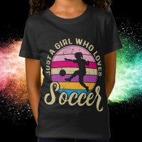 Girl Lieben Fußball Bunter Sonnenuntergang