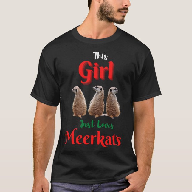 Girl-Lieben Meercats Gift Graphic Design Pullover  (Vorderseite)