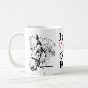 Girl Lieben Pferde - Niedliches Pferd Lover Kaffeetasse