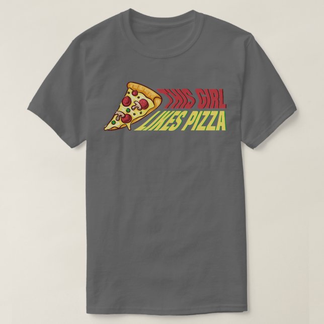 Girl Likes Pizza Hobby Pizza Koch Premium T-Shirt (Design vorne)