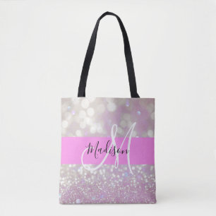 Girl Lilac Shimmer Glitzer Glitzern Monogram Name
