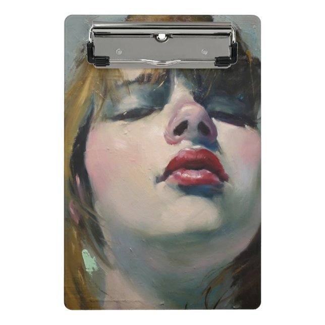 Girl Looking Down (von Malcolm T. Liepke) Mini Klemmbrett (Vorderseite)