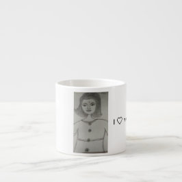 Girl-Malerei-Tasse Espressotasse