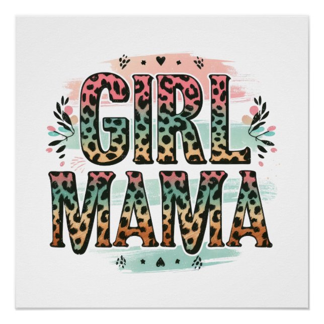 Girl Mama Poster (Vorderseite)