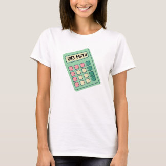 Girl Match Niedlich Calculator Funny T Shirt Fraue