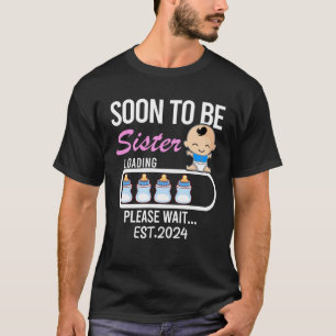Girl Matching Schwangerschaft Ankündigung bald Sis T-Shirt