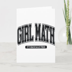 Girl Math Universität  Karte