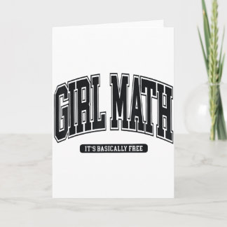 Girl Math Universität  Karte