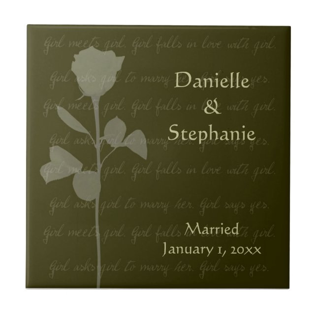 Girl Meets Girl Fliese (Vorderseite)