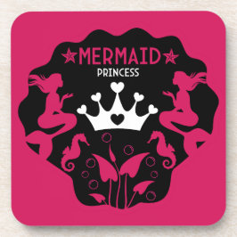 Girl Mermaid Princess Getränkeuntersetzer