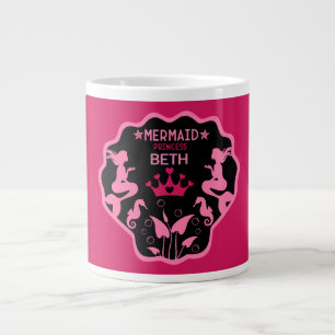 Girl Mermaid Princess Jumbo-Tasse
