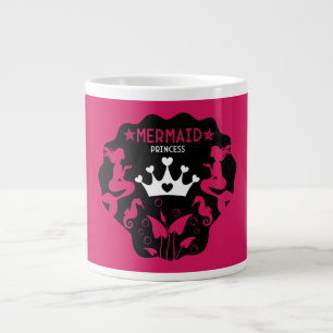 Girl Mermaid Princess Jumbo-Tasse