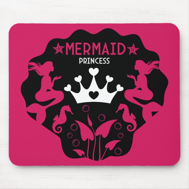 Girl Mermaid Princess Mousepad (Vorne)