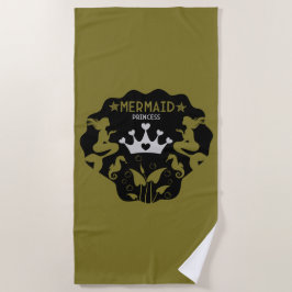 Girl Mermaid Princess Strandtuch