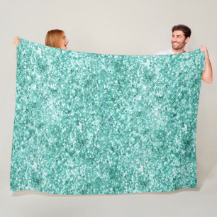 Girl Mint Glitzer Confetti Fleecedecke