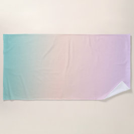 Girl-Mint-Pfirsich Lilac Pink Ombre Strandtuch