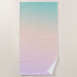 Girl-Mint-Pfirsich Lilac Pink Ombre Strandtuch
