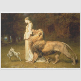 Girl mit einem öligen Debutapier Seidenpapier