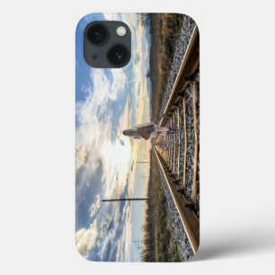 Girl mit Gitarre auf Bahnschienen Case-Mate iPhone Hülle