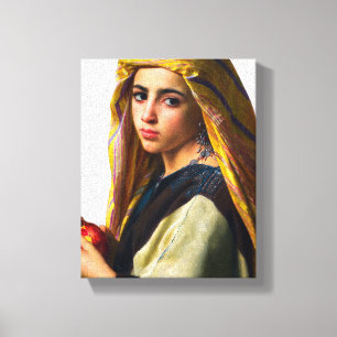 Girl mit Granatapfel von William Bouguereau Leinwanddruck