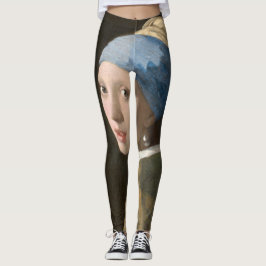 Girl mit Perl Earring-Johannes Vermeer Art Leggings