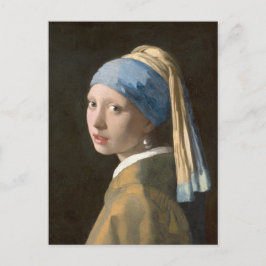 Girl mit Perl Earring-Johannes Vermeer Art Postkarte