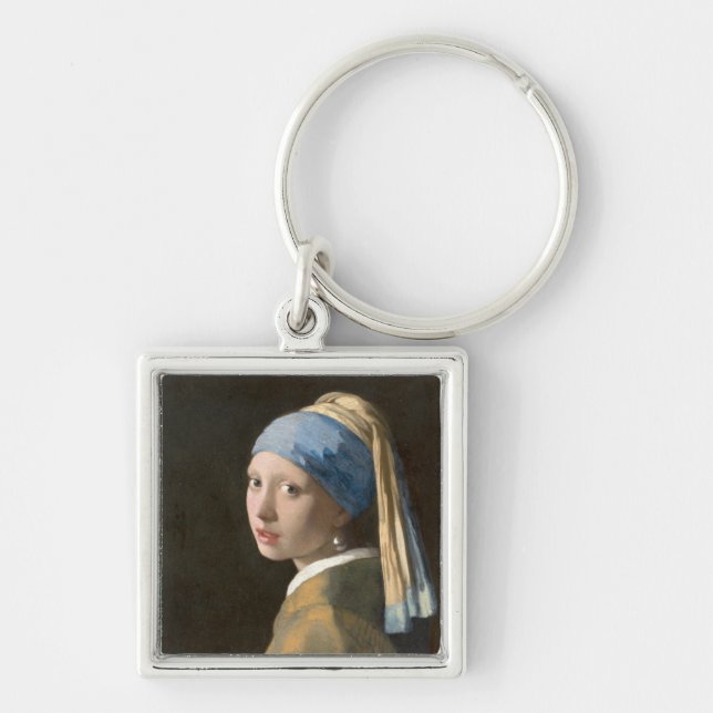 Girl mit Perl Earring-Johannes Vermeer Art Schlüsselanhänger (Vorne)