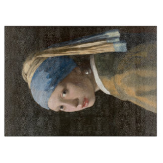 Girl mit Perl Earring-Johannes Vermeer Art Schneidebrett