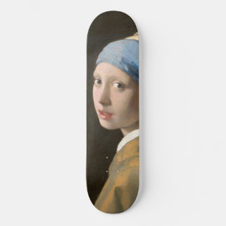 Girl mit Perl Earring-Johannes Vermeer Art Skateboard
