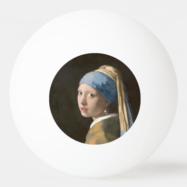 Girl mit Perl Earring-Johannes Vermeer Art Tischtennisball (Vorderseite)