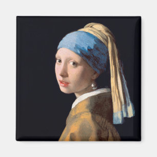 Girl mit Perl Earring-Johannes Vermeer Magnet