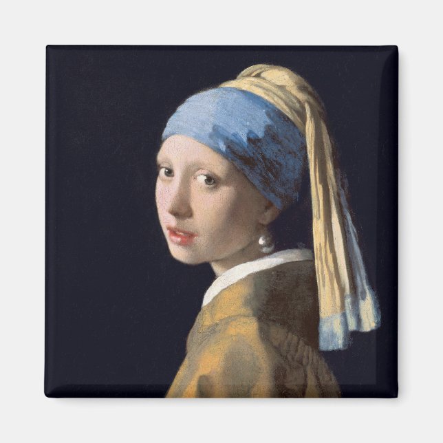 Girl mit Perl Earring-Johannes Vermeer Magnet (Vorne)