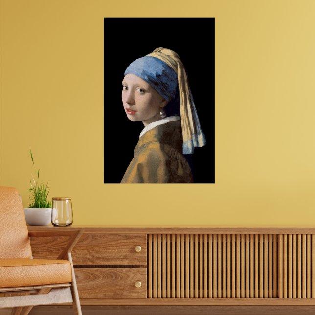 Girl mit Perlenohrring Art Poster Print (Wohnzimmer 2)