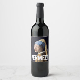 Girl mit Perlenvermeer Weinetikett
