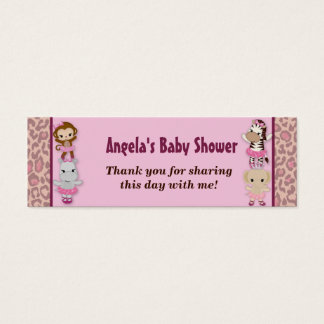 Girl MONKEY Tu Tu Niedlich Baby Shower Favor Tags