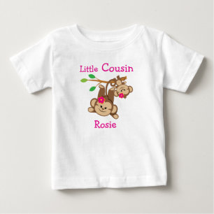 Girl Monkeys Kleiner Cousin Baby T-shirt