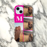 Girl Monogram Foto Bold Pink iPhone 15 Hülle<br><div class="desc">Mit diesem personalisierten iPhone Gehäuse schaffen Sie einen einzigartigen und stilvollen Look. Fügen Sie Ihre 4 Lieblings-Fotos hinzu und passen Sie sie mit Ihrem Monogramm für eine wirklich persönliche Touch an. Ideal,  um Ihre Erinnerungen und Ihren Stil zu präsentieren!</div>