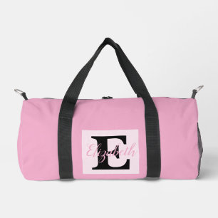 Girl Monogram und Name pink lila Luggage Duffle Bag