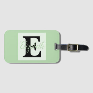 Girl Monogram und Name pink lila Luggage Gepäckanhänger