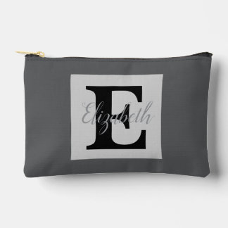 Girl Monogram und Name pink lila Luggage Zubehörtasche