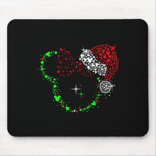 Girl Mouse Christmas Design Mousepad