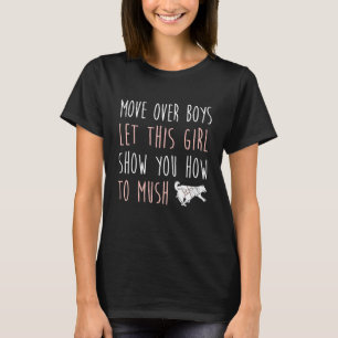 Girl Musher Women Rodeln Huskies T-Shirt