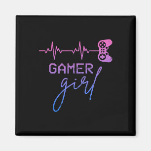 Girl Niedlich Heartbeat Gamer for Girl Video Game  Magnet