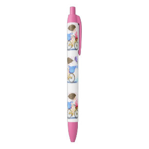 Girl on a Bike Pen Romantische Liebe Herz Kugelschreiber