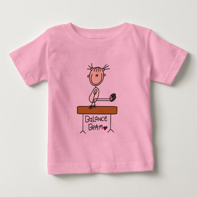 Girl on Balance Beam Tshirts und Geschenke (Vorderseite)